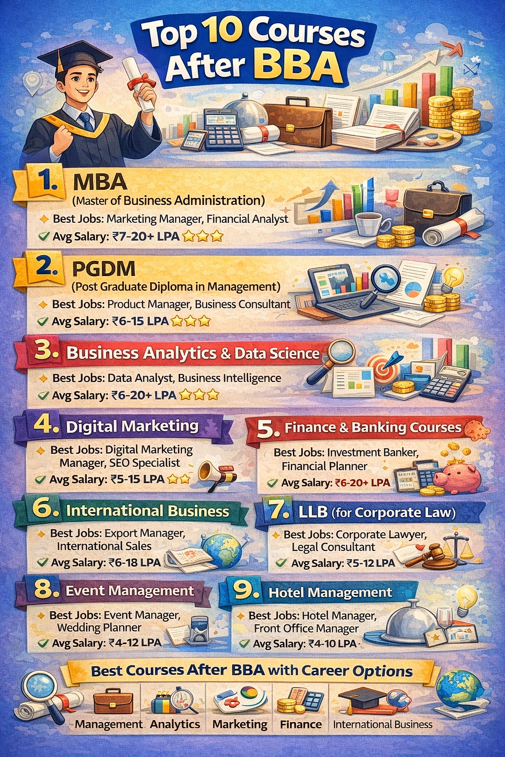 courses to study after BBA.